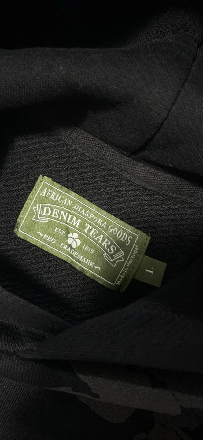 Denim Tears Black Hoodie size Large - photo 2