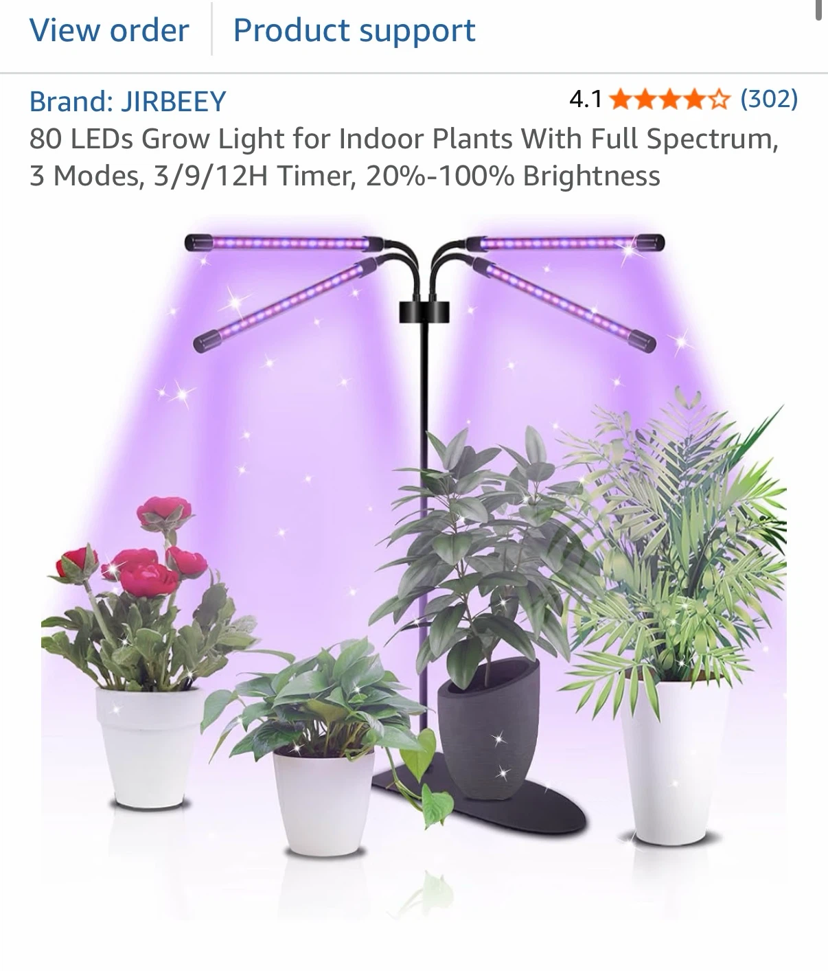 JIRBEEY 80 LEDs Indoor Plant Grow Light - photo 3