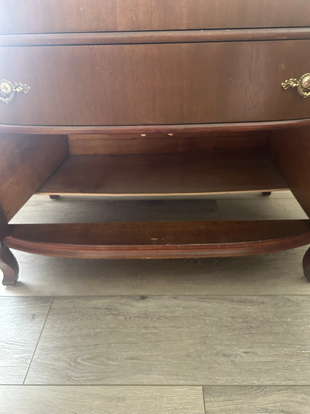 PENDING: Vintage Wooden Dresser with Drawers and Cabinet - photo 5