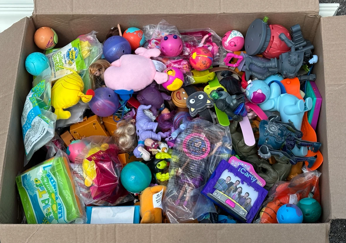 Large Box Of Assorted Toys.