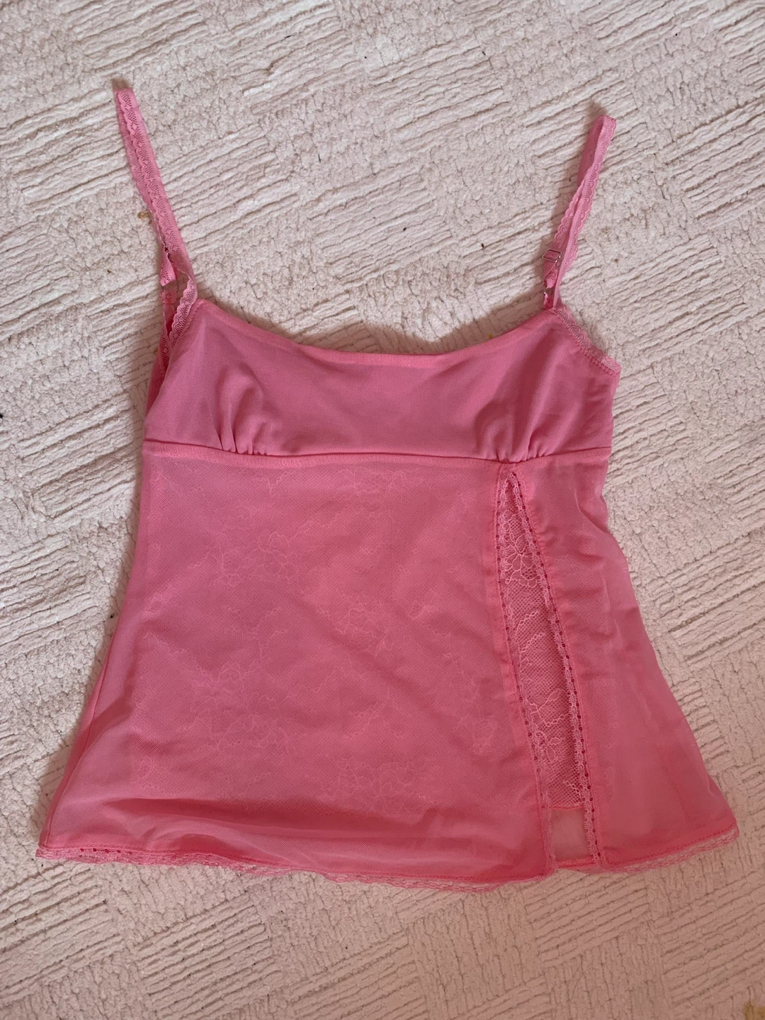 vintage pink summer tank top