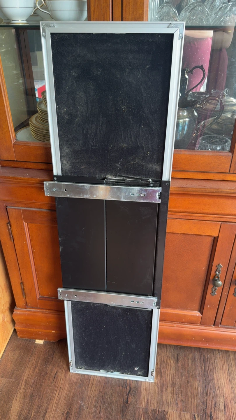 Closet pull out mirror