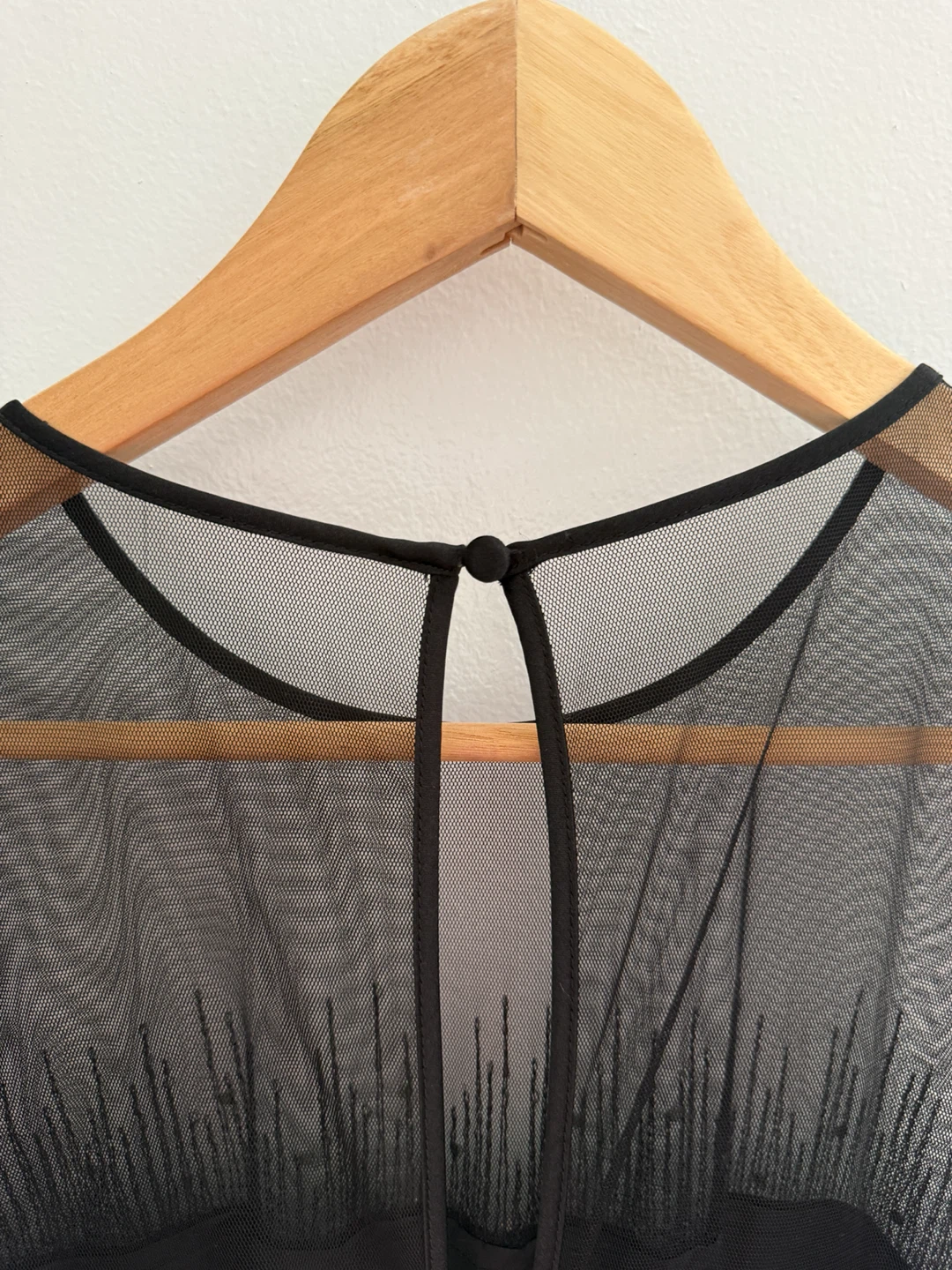 Black Sheer Neckline Cocktail Dress - photo 4
