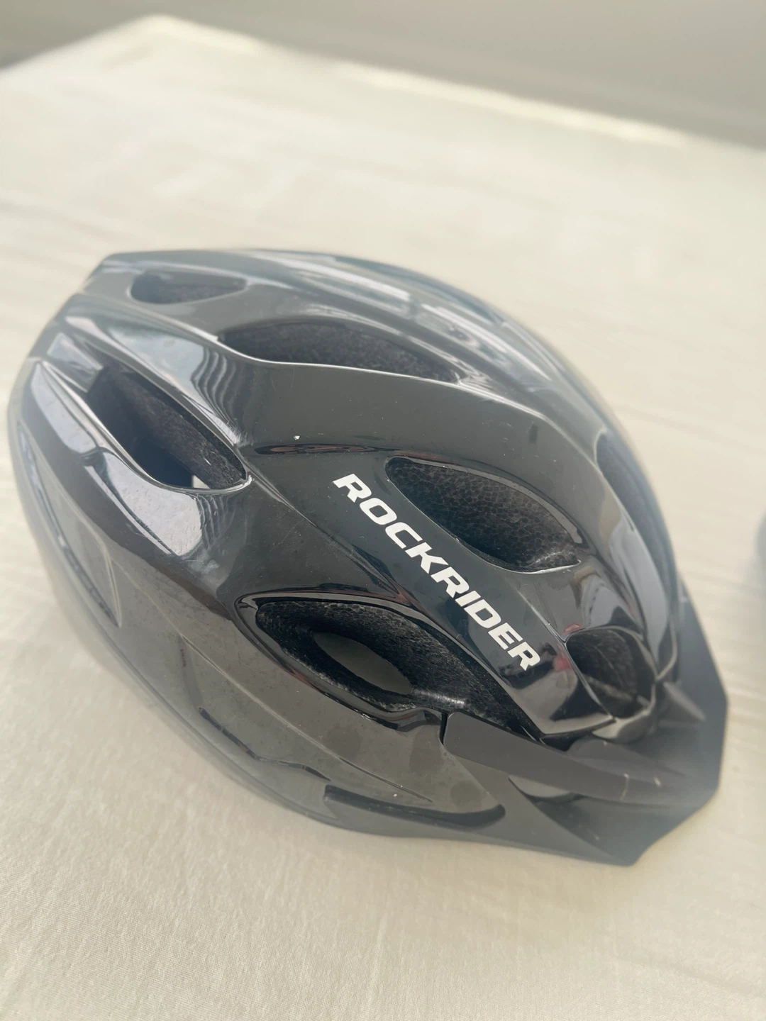 Rockrider Black Cycling Helmet - Size L