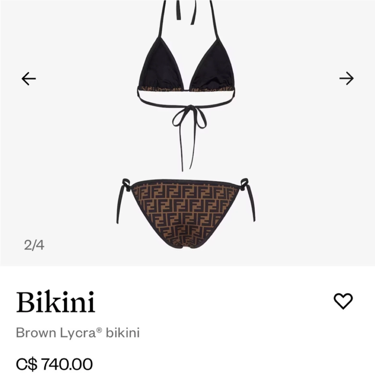 Authentic Fendi bikini M - photo 2