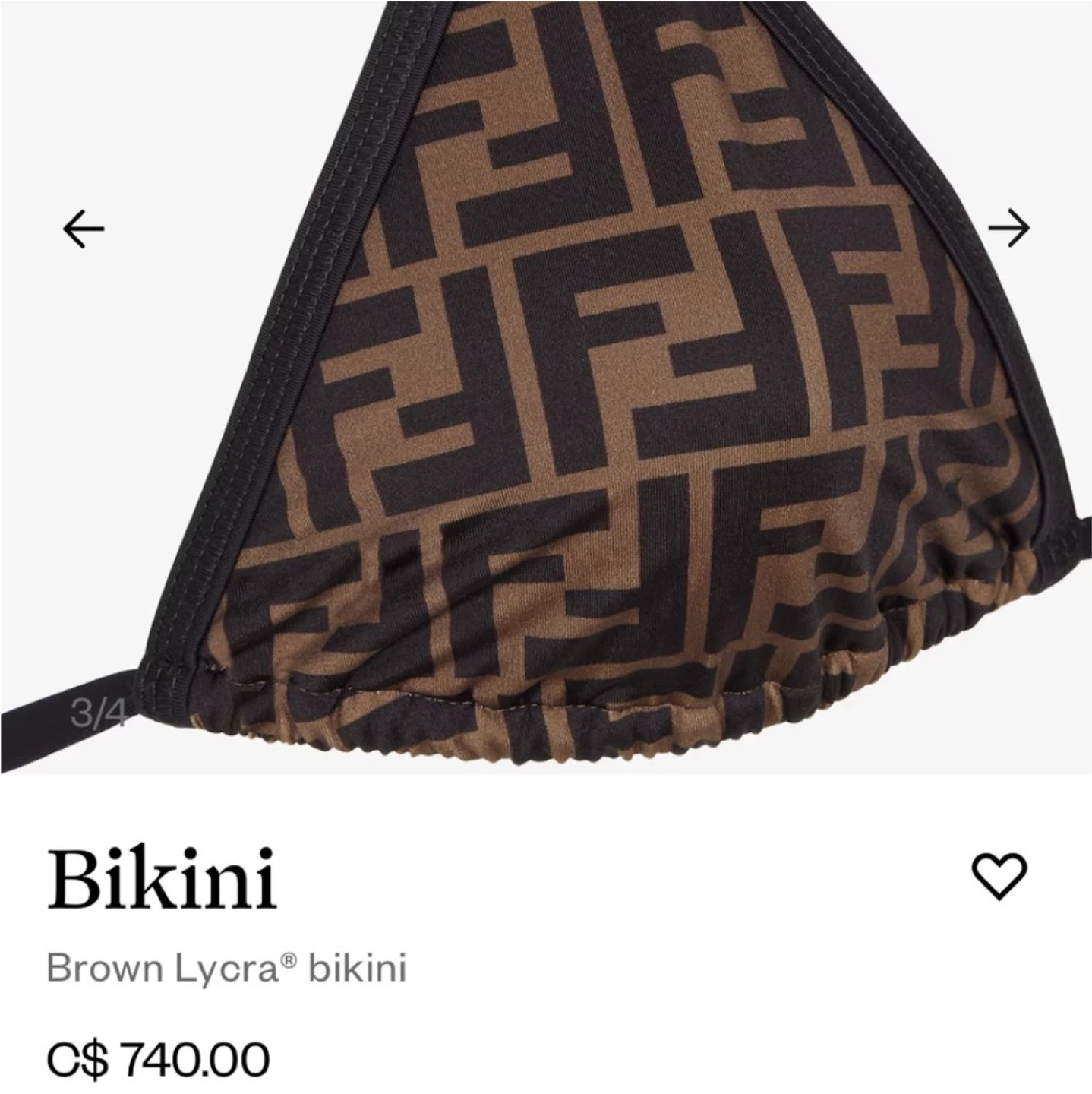Authentic Fendi bikini M - photo 3