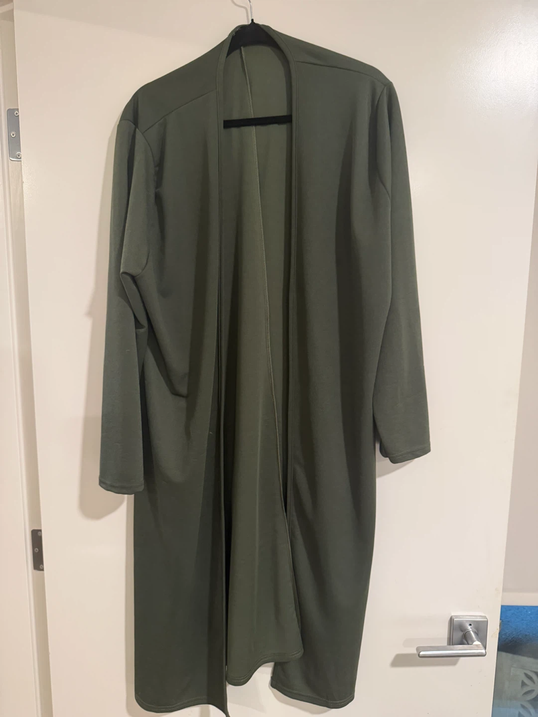 Boohoo Olive Green Duster Cardigan
