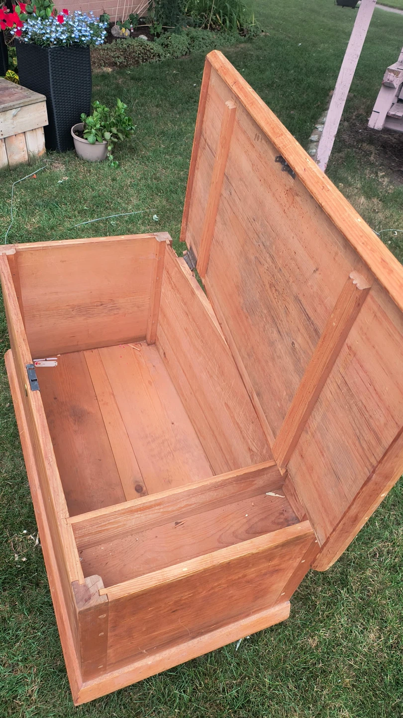 Antique blanket box