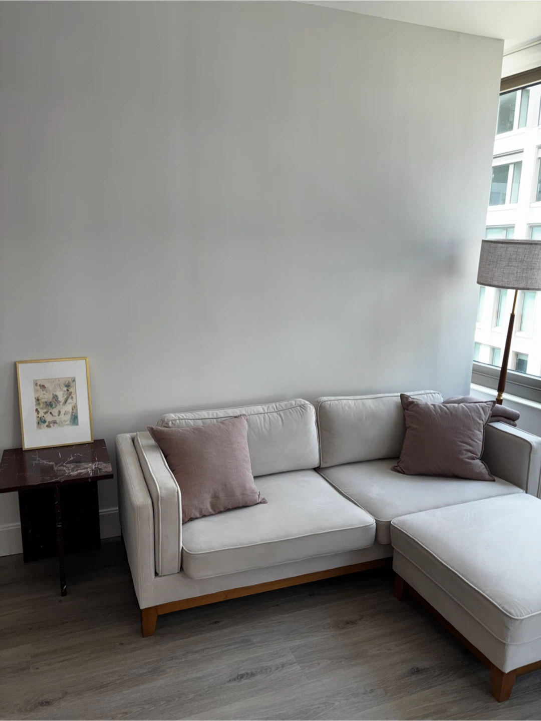Sofa with ottoman