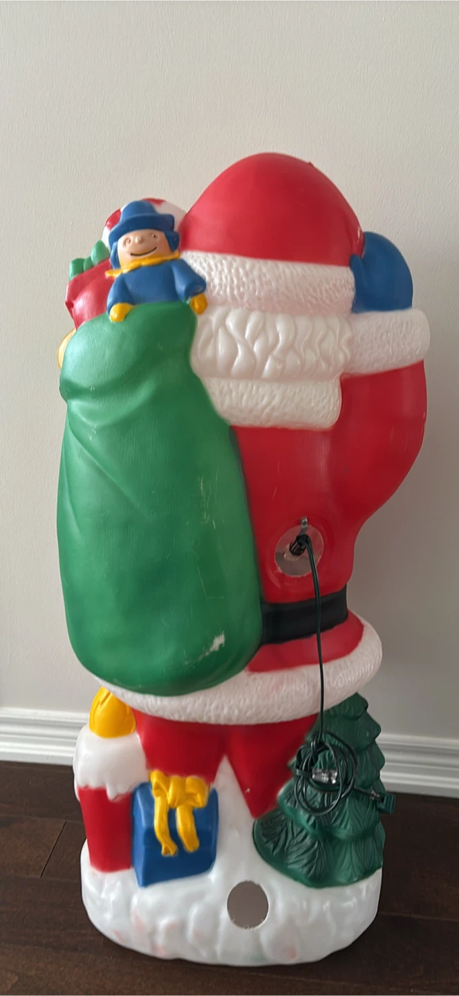Vintage Light-Up Santa Claus Blow Mold - photo 3