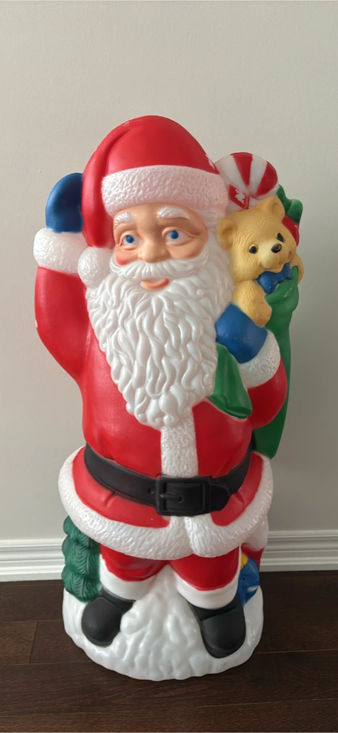 Vintage Light-Up Santa Claus Blow Mold - photo 4