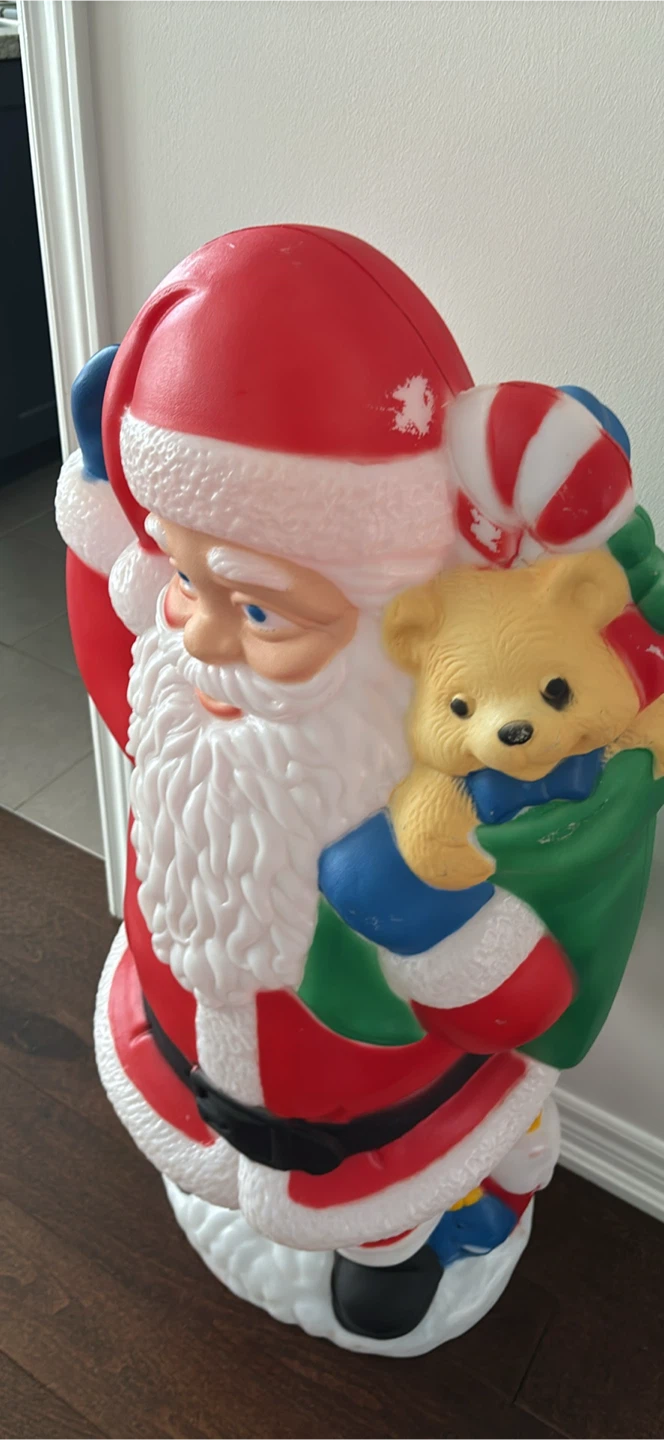 Vintage Light-Up Santa Claus Blow Mold - photo 5