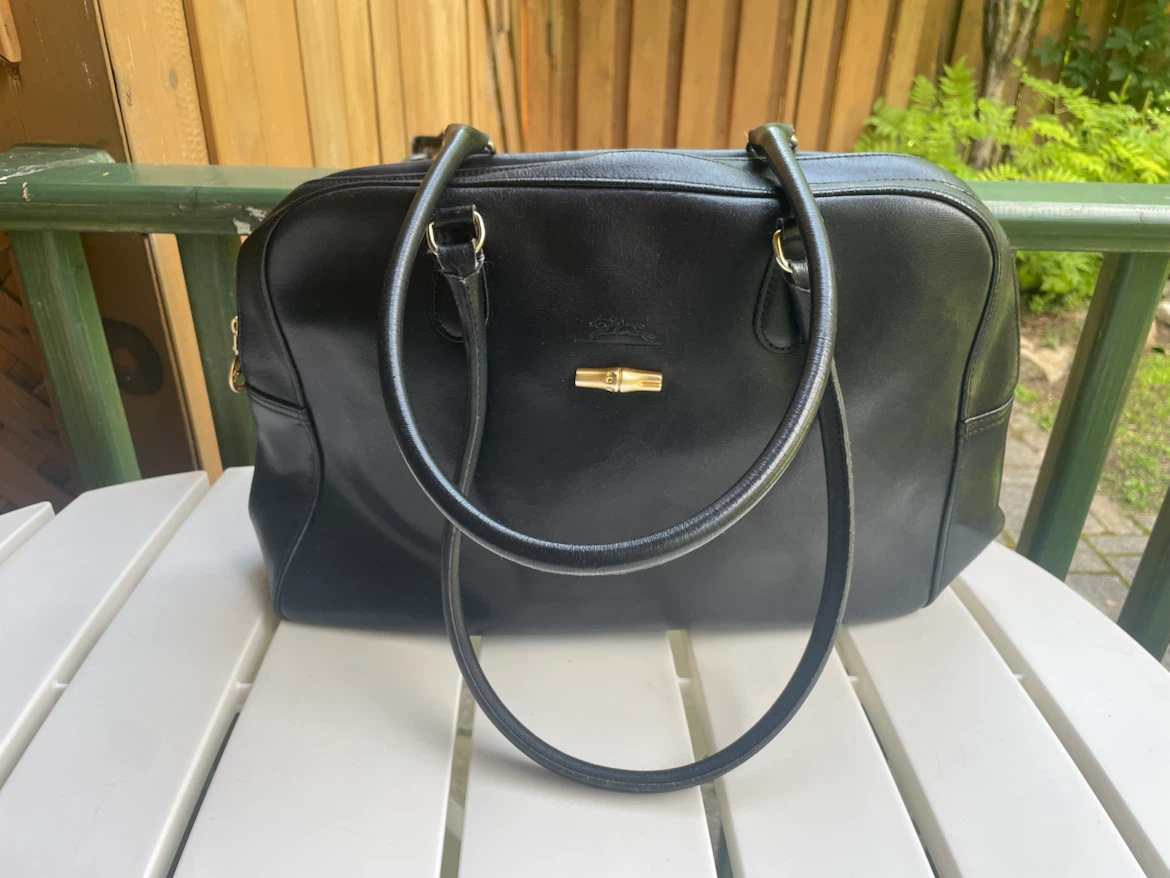 Longchamp Black Leather Tote Bag - photo 2