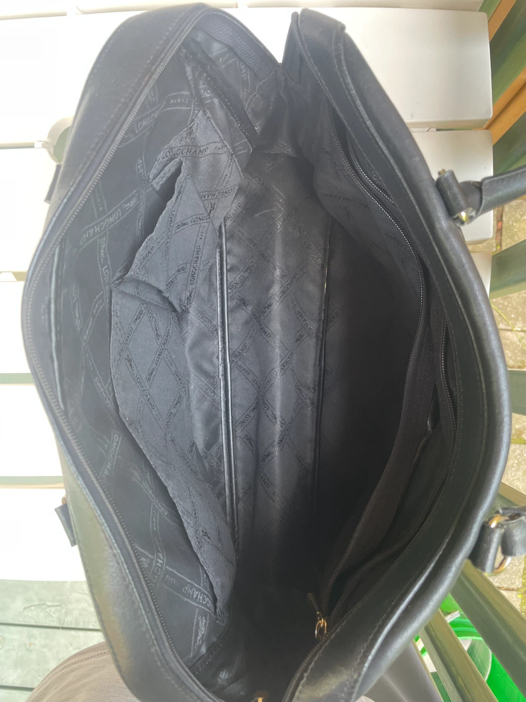 Longchamp Black Leather Tote Bag - photo 3