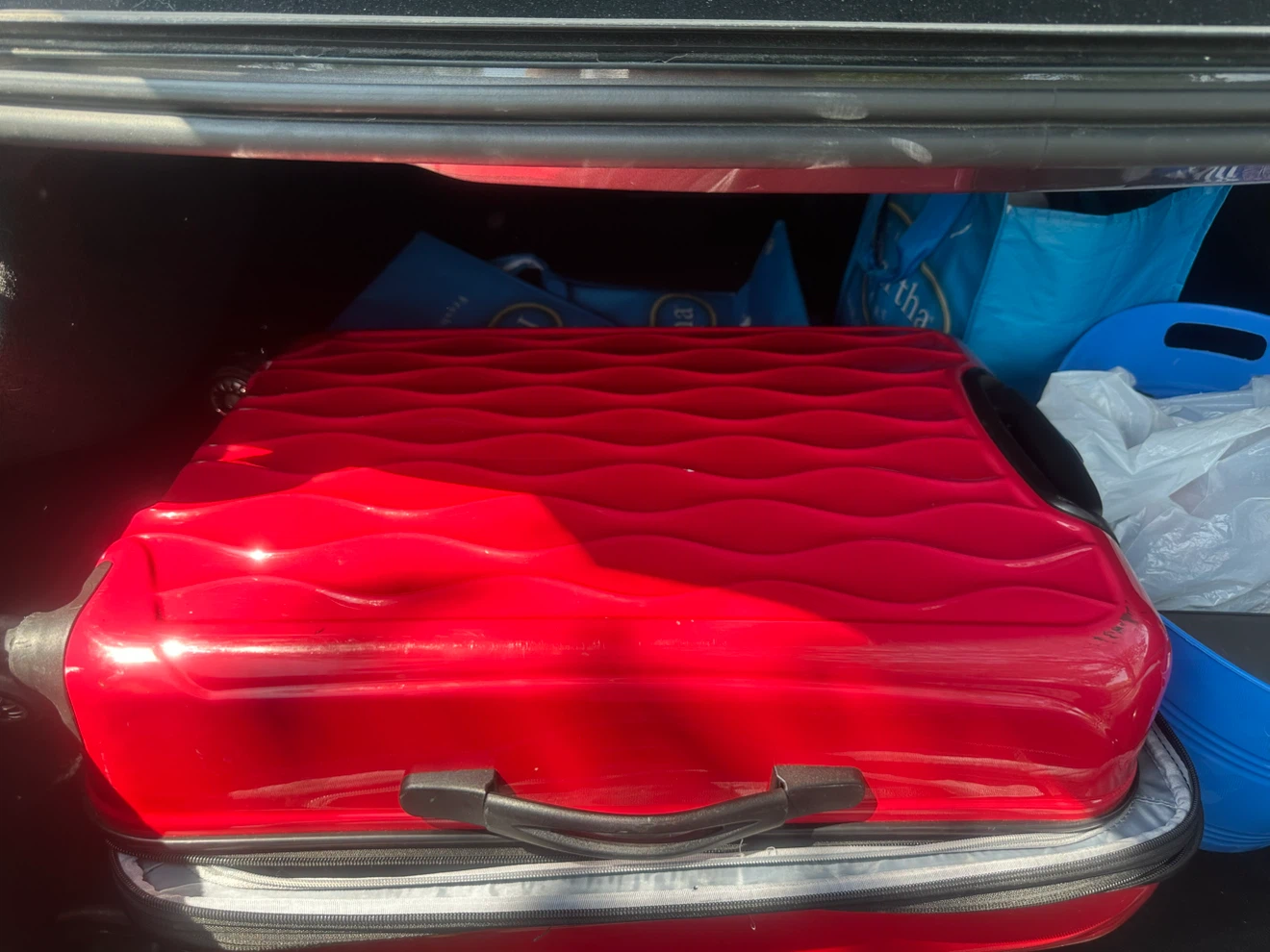 Red Hardshell Carry-On Luggage