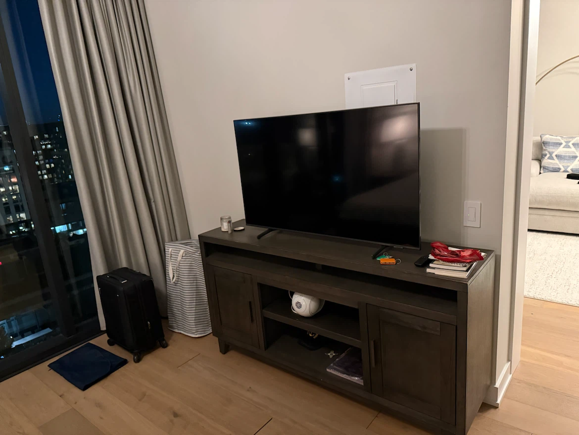 Dark Wood TV Stand