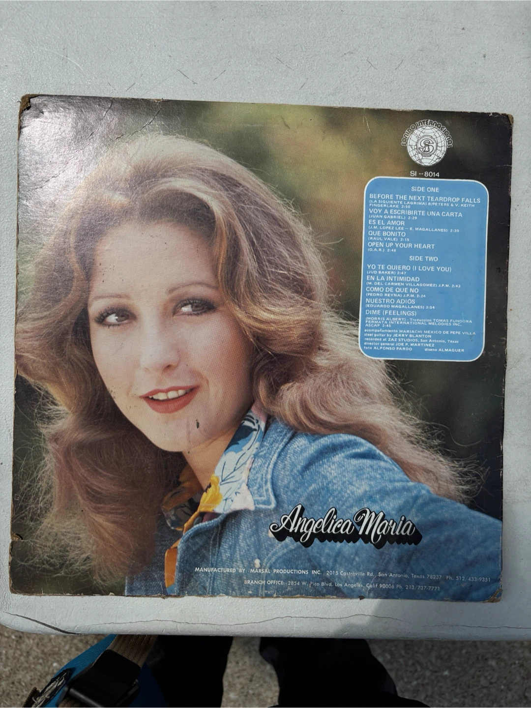 Angelica Maria "Before The Next Teardrop Falls" Vinyl Record - photo 2