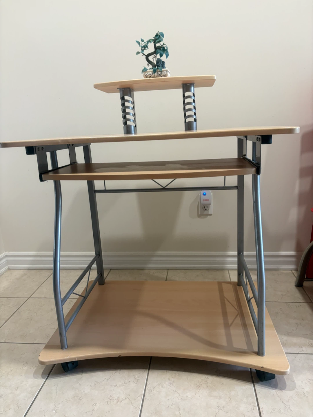 Computer Desk with Keyboard Tray - photo 3