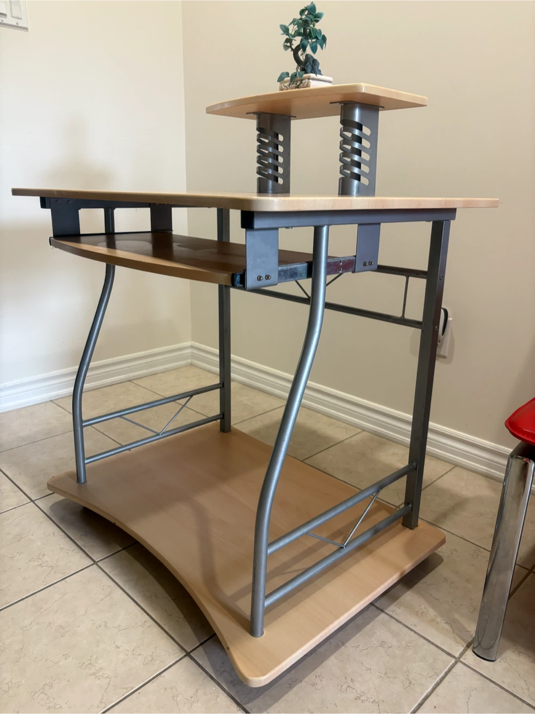 Computer Desk with Keyboard Tray - photo 4