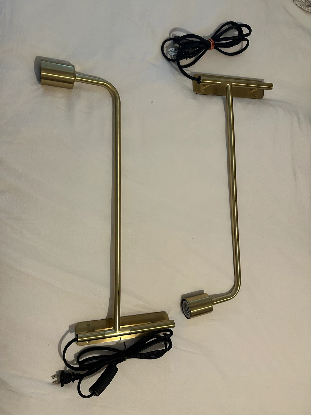 CB2 Brass Swinging Arm Wall Lamps - photo 3