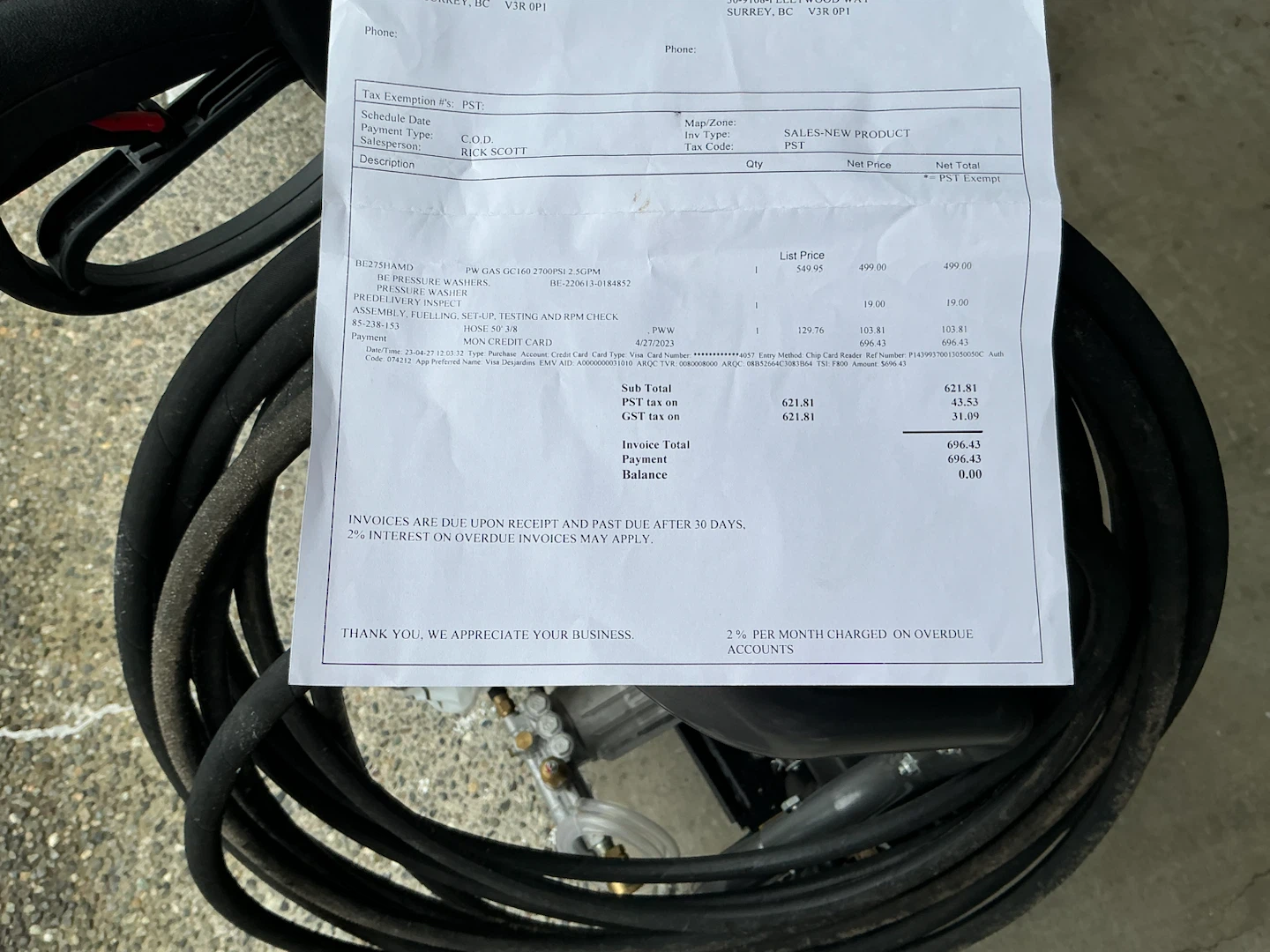 Honda Pressure Washer with Honda GC160 Engine - photo 3