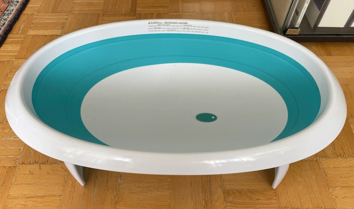 Boon Naked Collapsible Blue Baby Bathtub - photo 2