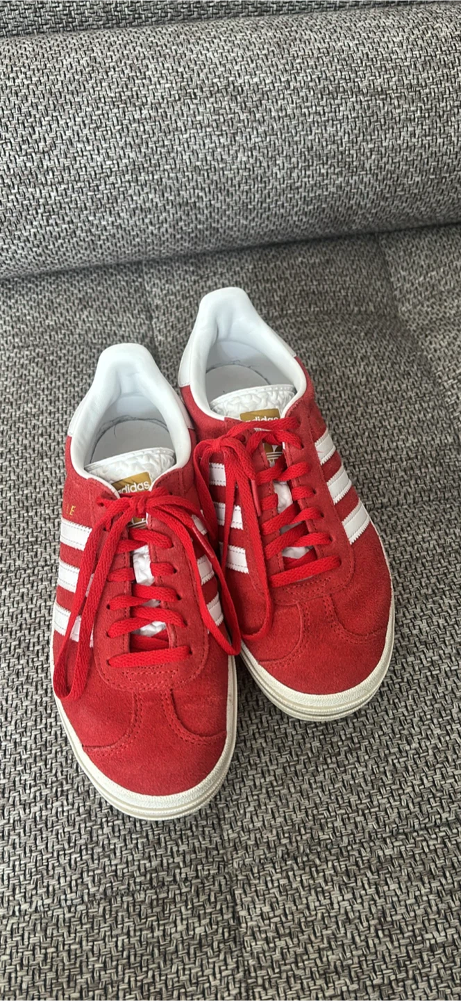 Adidas Gazelle Red Suede Shoes
