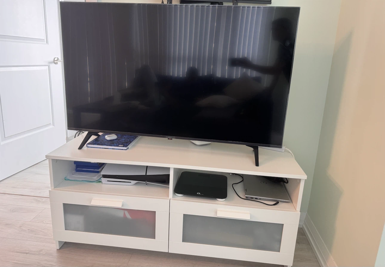 White IKEA Entertainment Unit
