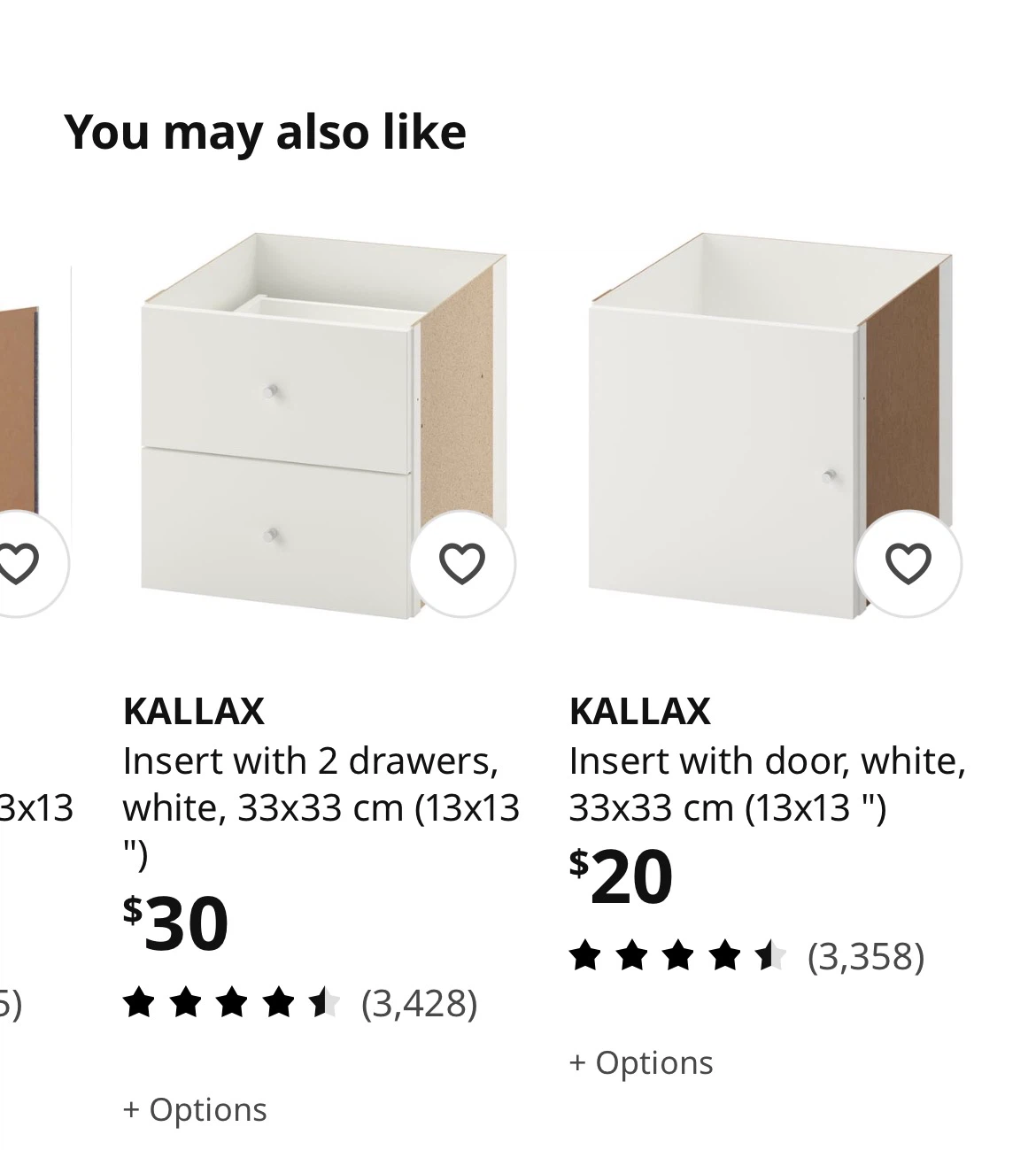 IKEA KALLAX Shelf Unit White with 6 inserts - photo 3