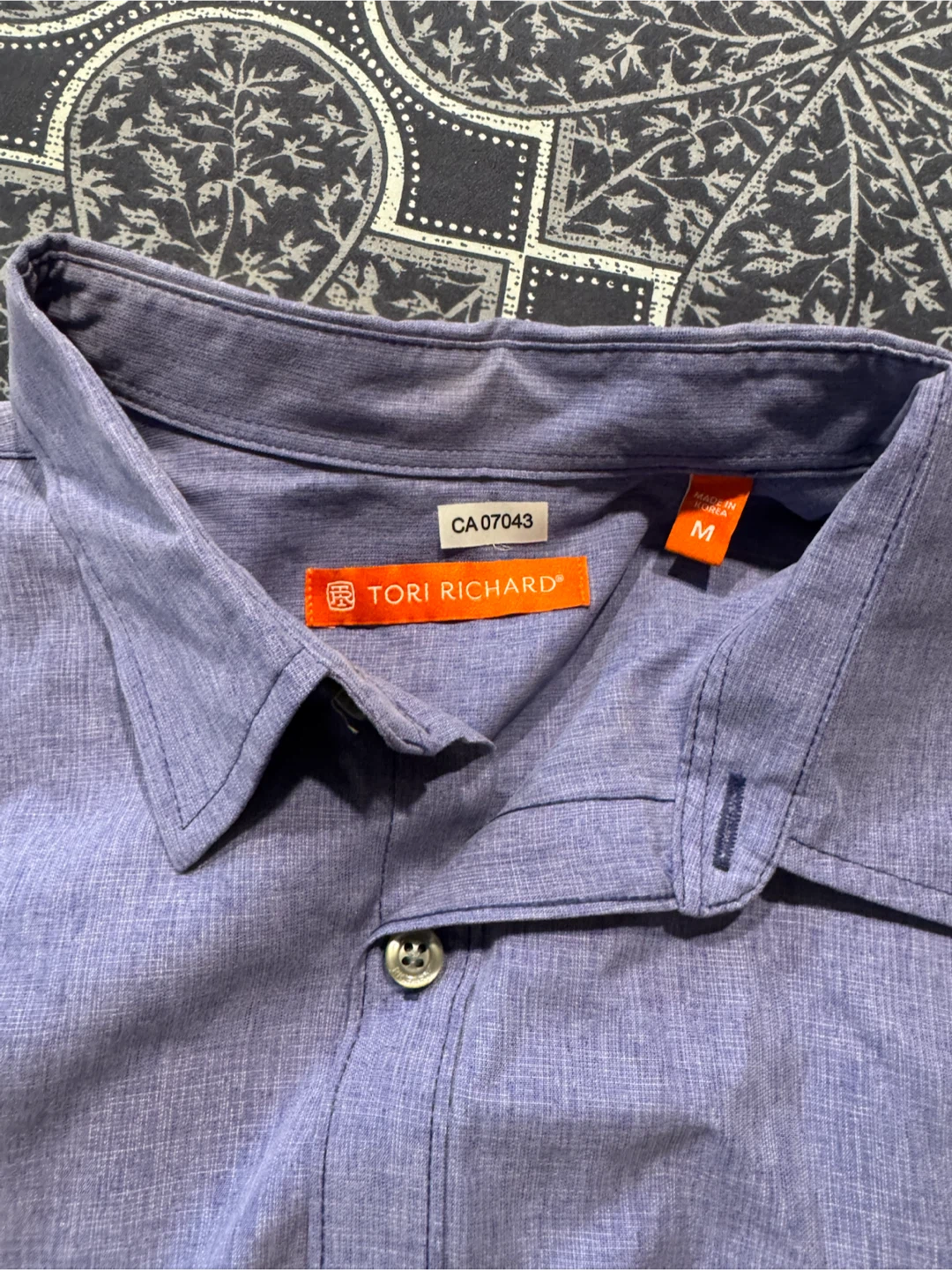 Tori Richard Men's Medium Short Sleeve Button-Up Shirt Size M - photo 2