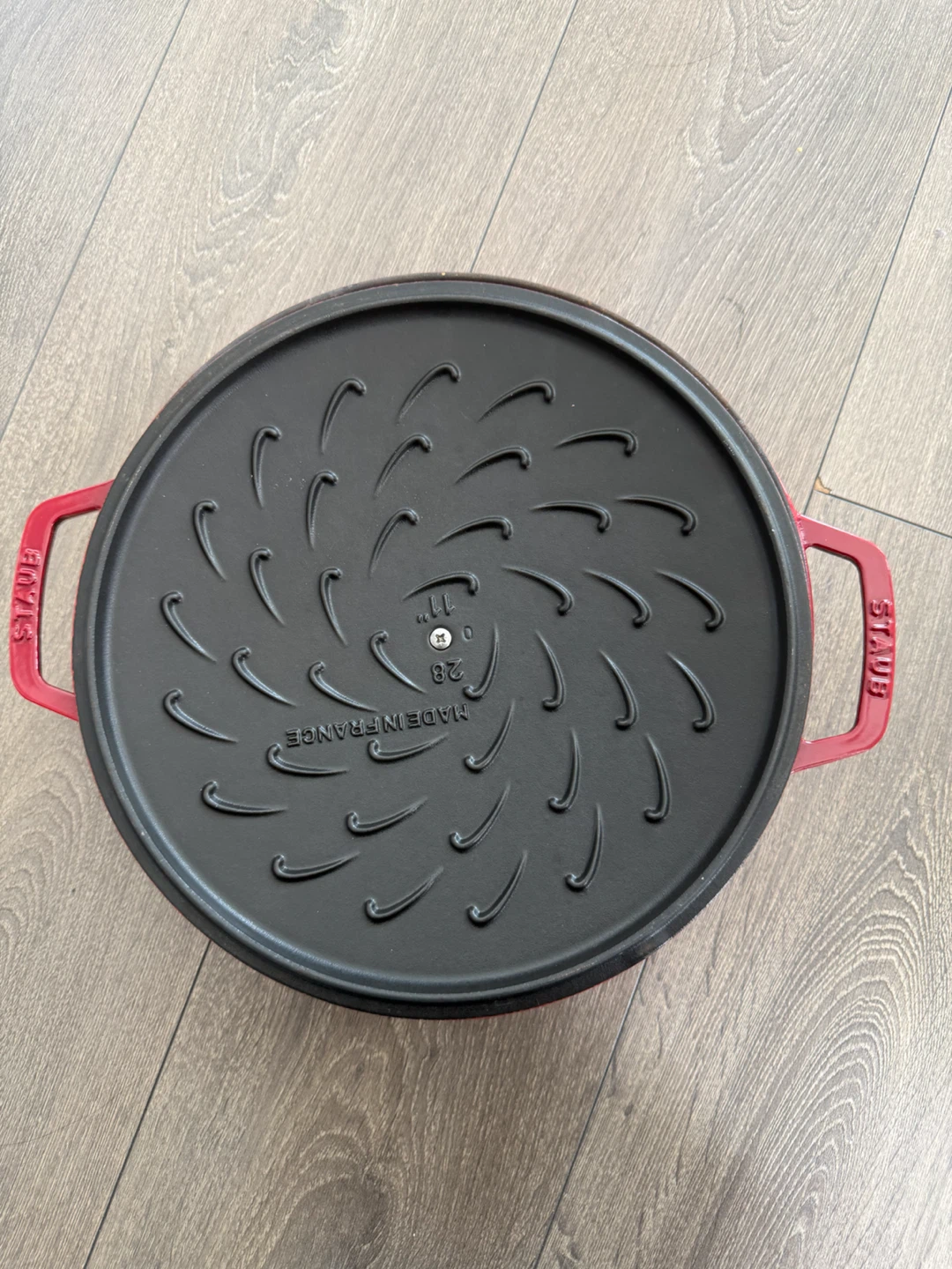 Staub 11" Red Cast Iron Pan - photo 2