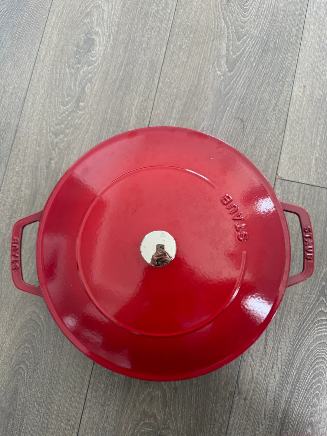 Staub 11" Red Cast Iron Pan - photo 3