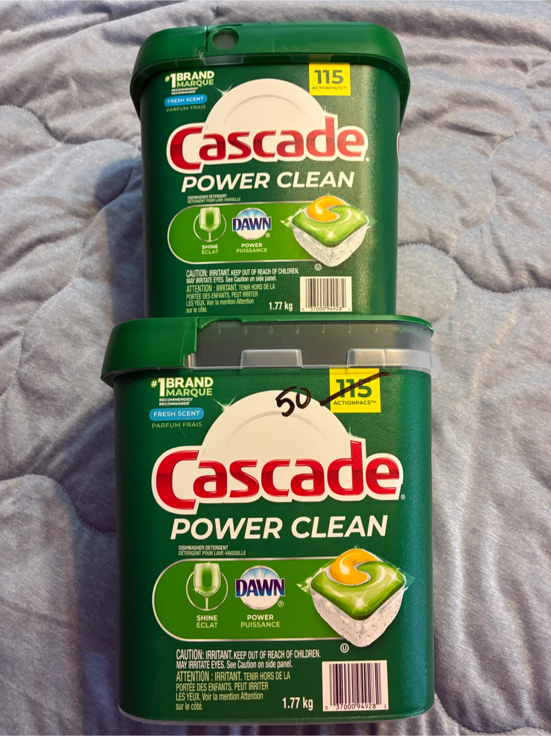 Cascade Power Clean Dishwasher Detergent 1.77 kg