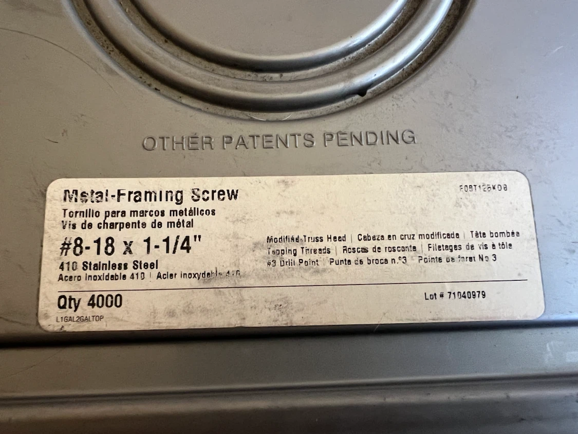 Simpson Strong-Tie Metal Framing Screws #8-1 b 8 x 1-1/4" - photo 3