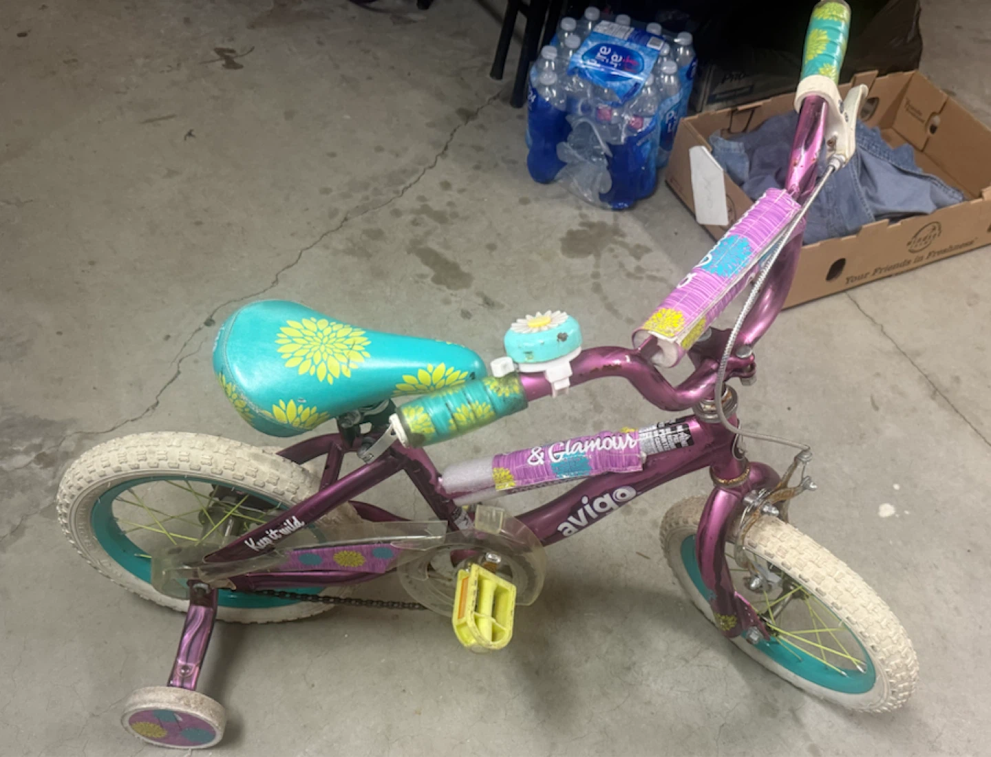 Avigo Girls' Bike with Training Wheels