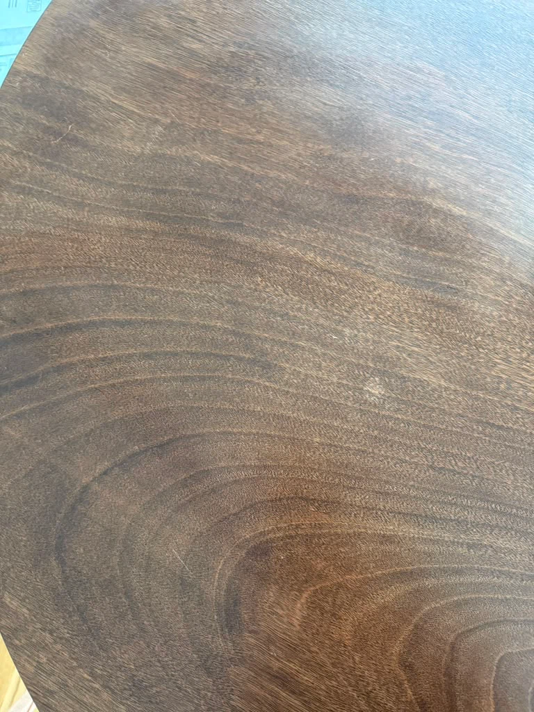 Round walnut dining table - photo 4