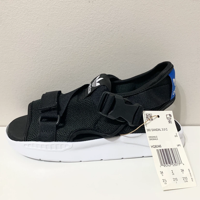 Adidas Kids (HQ6046) Originals 360 Sandal 3.0 C Size 2 1/2 Shoes - photo 5