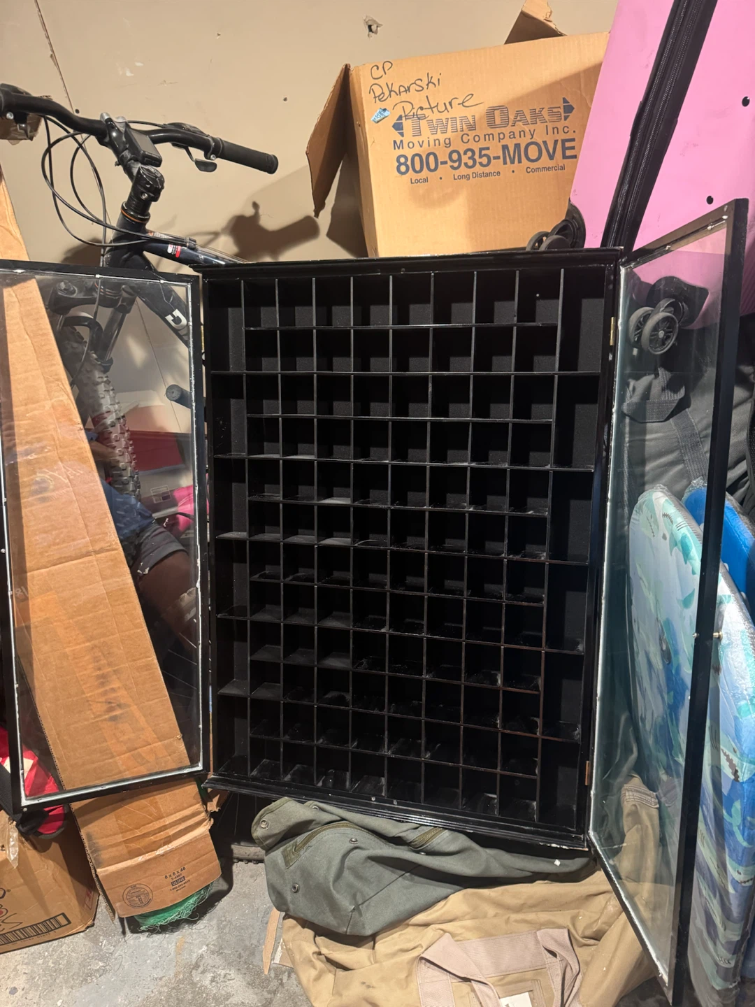 Shot glass cabinet
