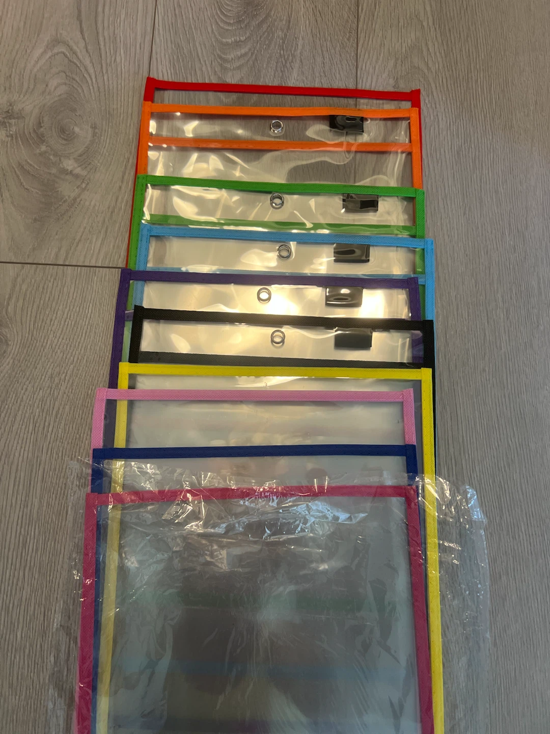 Assorted Clear Pocket Organizers