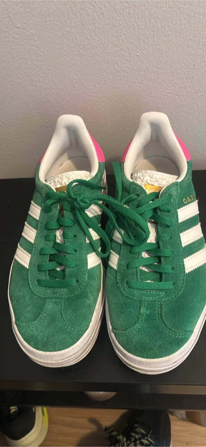 Adidas Gazelle Green Suede Sneakers