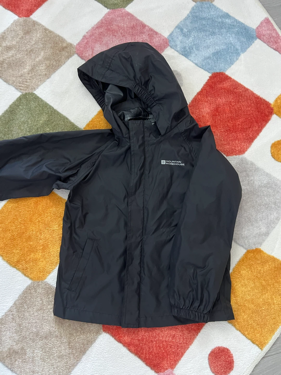 Mountain Warehouse Black Waterproof Jacket - 7-8 YRS