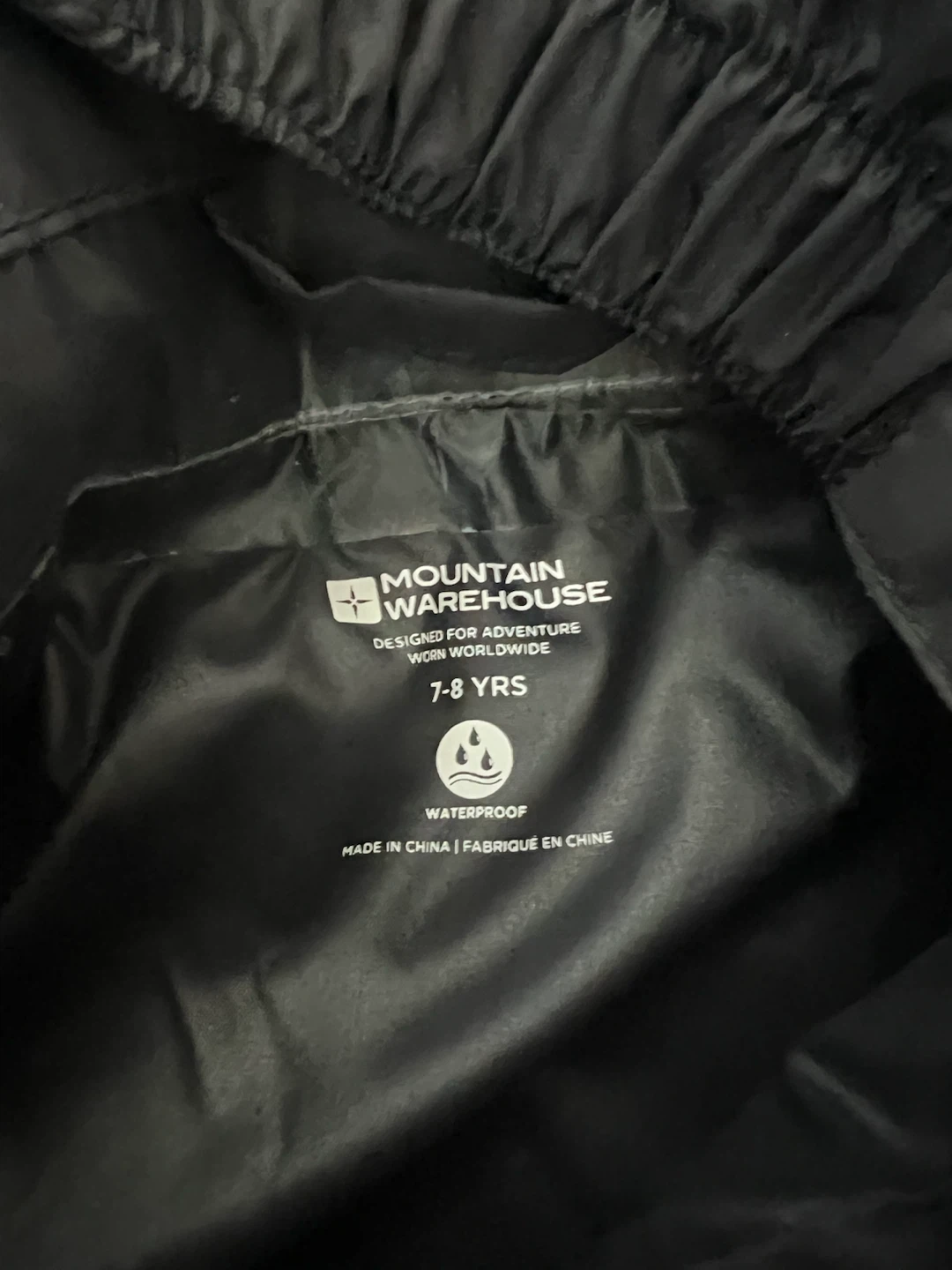 Mountain Warehouse Black Waterproof Jacket - 7-8 YRS - photo 2