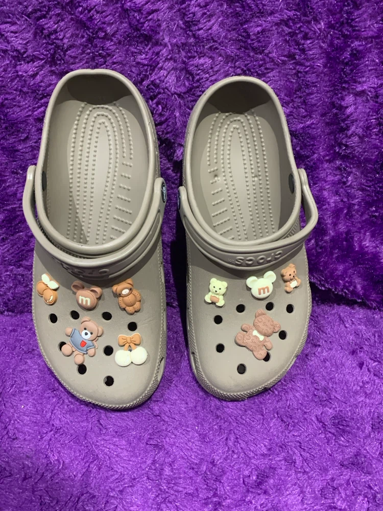 Crocs Clogs with Teddy Bear Charms