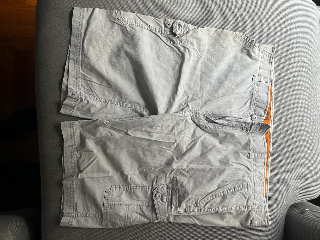 Men's Gray Cargo Shorts