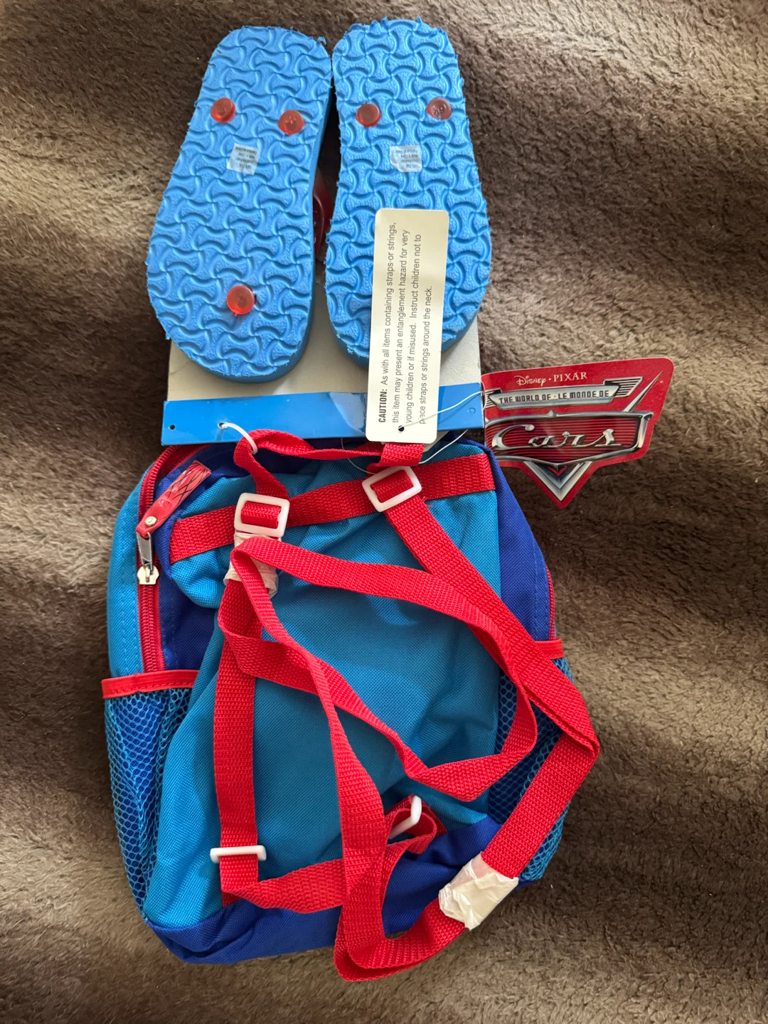 Disney Cars Lightning McQueen Backpack and Flip Flops Set - photo 2