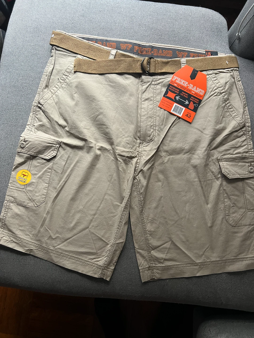 Wrangler Cargo Shorts Size 42 Khaki Belt Included - photo 2