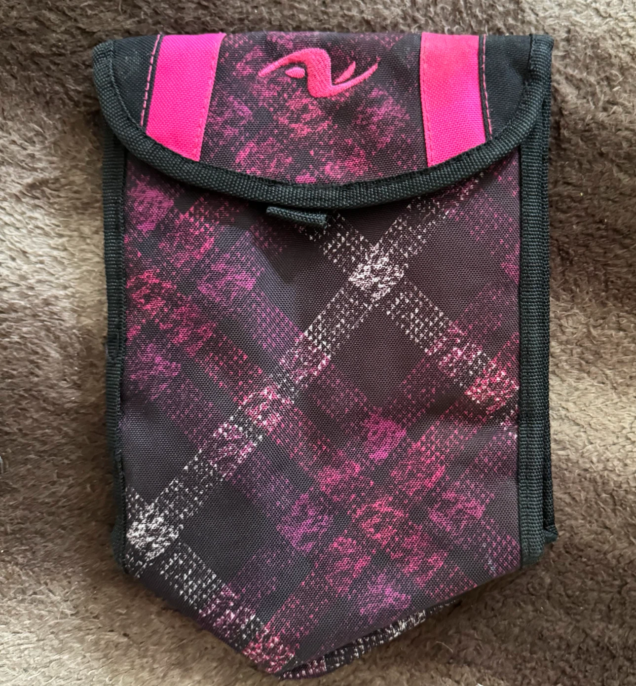 Pink Plaid Pouch