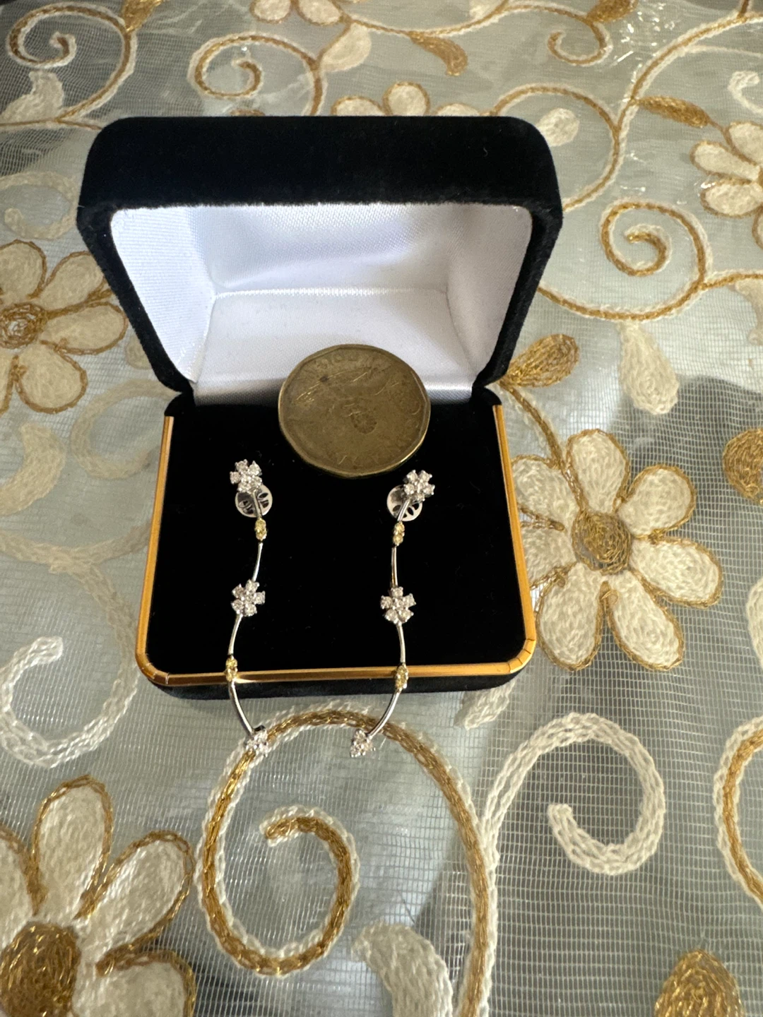Diamond goldearrings