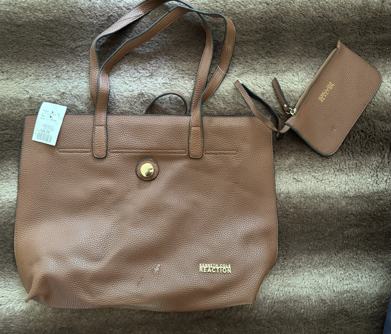Kenneth Cole Reaction Tote Bag with Pouch