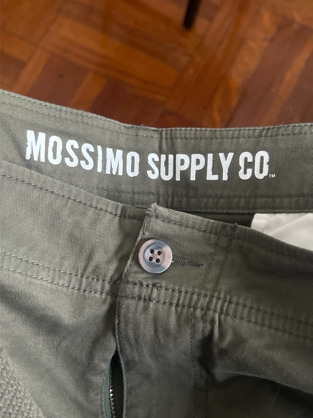 Mossimo Supply Co. Olive Green Cargo Shorts with Belt - photo 3